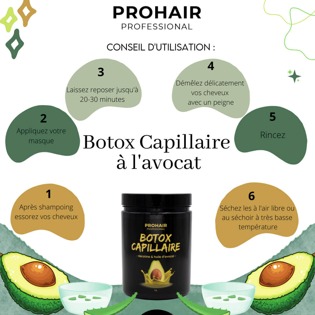 ProHair - Botox Capillaire à la Kératine & Huile d'Avocat 1L – EssenceParfum